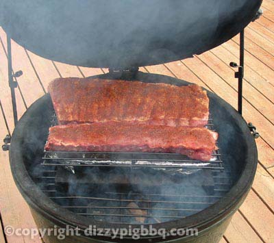 Put ribs on grill